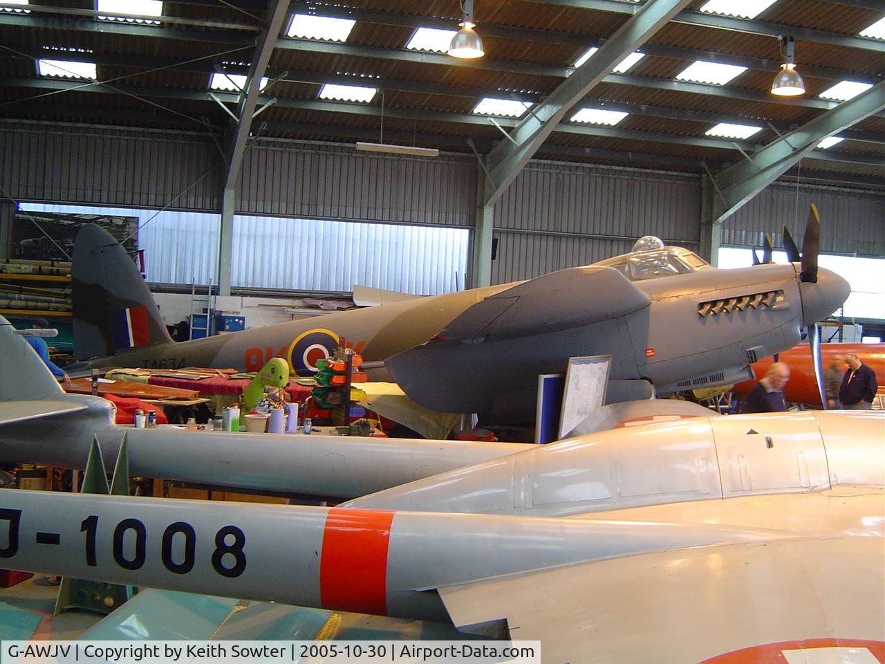 G-AWJV, De Havilland DH-98 Mosquito TT.35 C/N Not found G-AWJV, De Havilland Museum