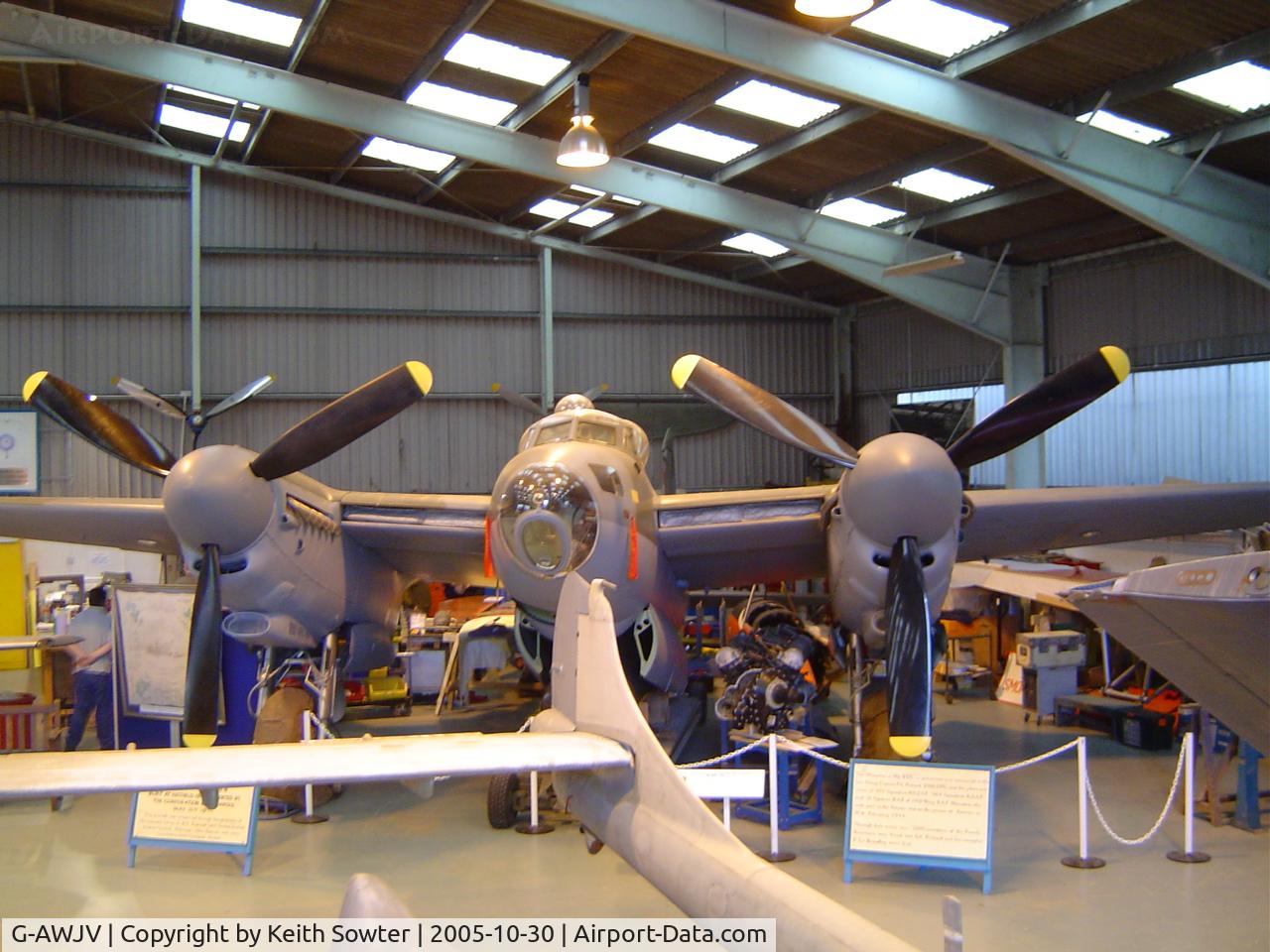 G-AWJV, De Havilland DH-98 Mosquito TT.35 C/N Not found G-AWJV, De Havilland Museum