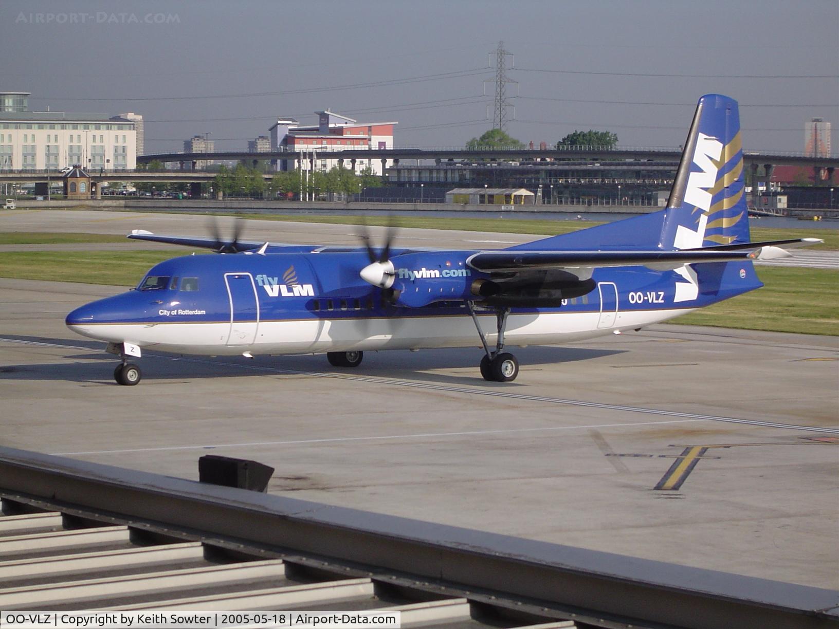 OO-VLZ, 1992 Fokker 50 C/N 20264, LOndon City Airport