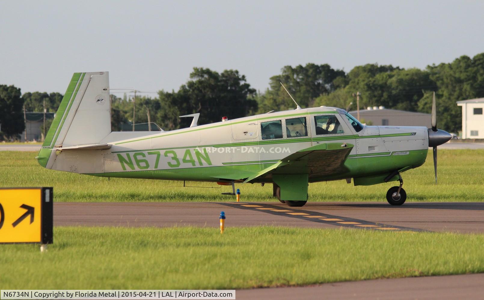 N6734N, 1968 Mooney M20F Executive C/N 680184, Mooney M20F