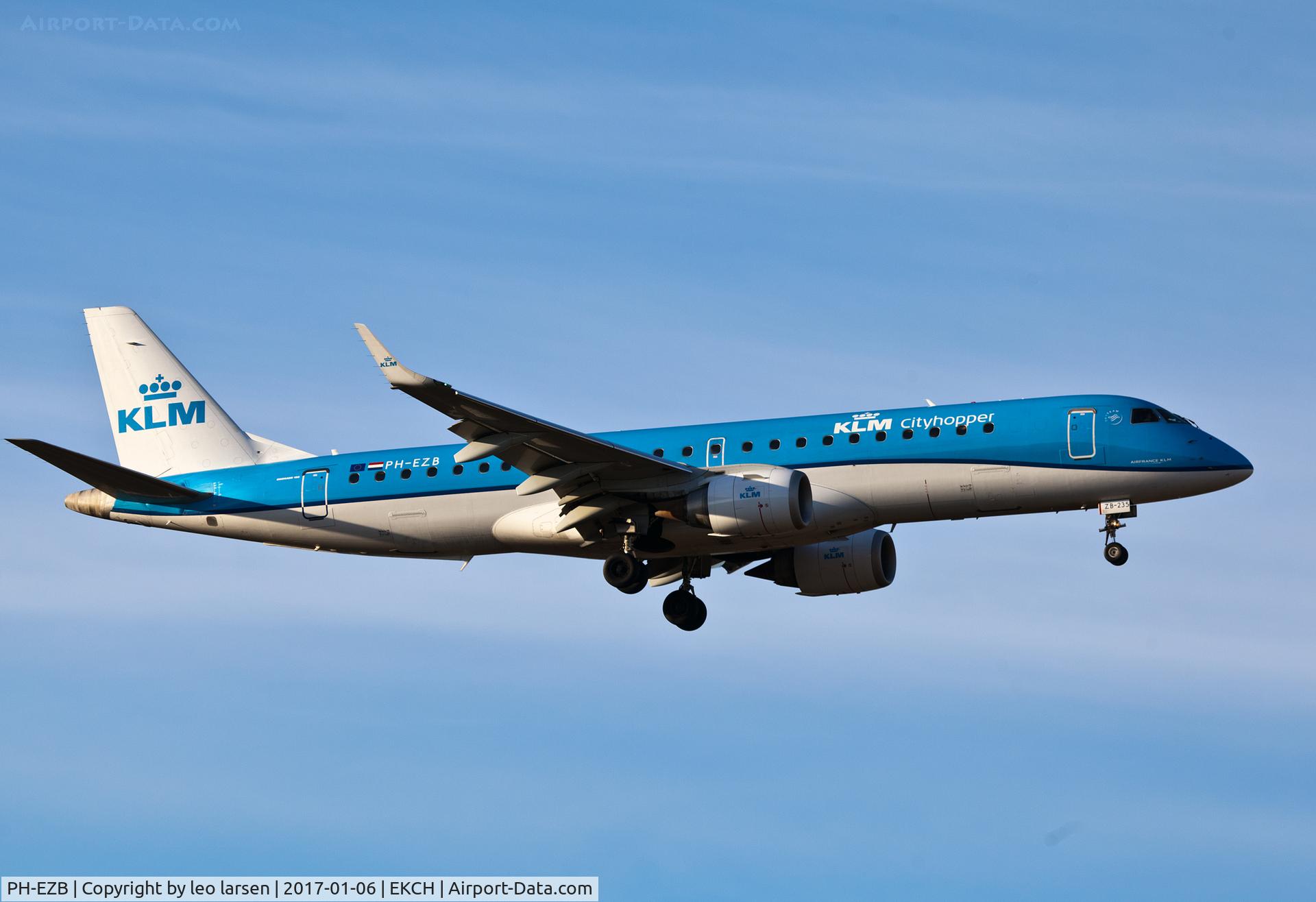 PH-EZB, 2008 Embraer 190LR (ERJ-190-100LR) C/N 19000235, Copenhagen 6.1.2017
