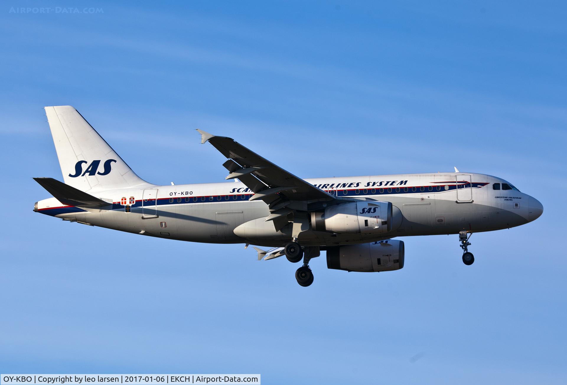 OY-KBO, 2006 Airbus A319-131 C/N 2850, Copenhagen 6.1.2017