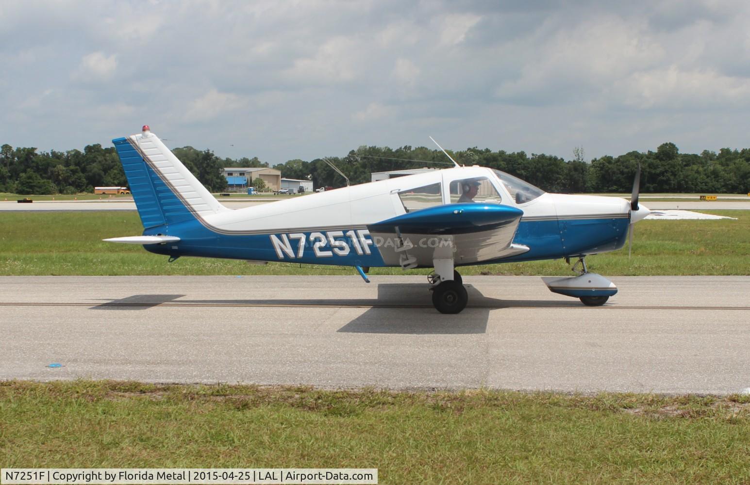 N7251F, 1968 Piper PA-28-140 C/N 28-25168, PA-28-140