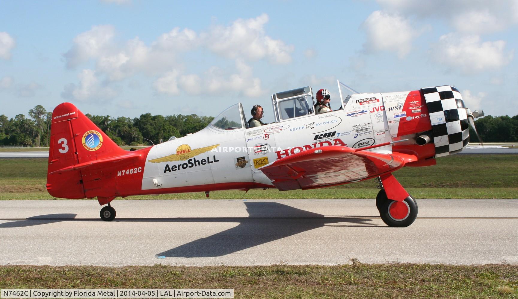 N7462C, North American AT-6B Texan C/N 121-43211, Aeroshell
