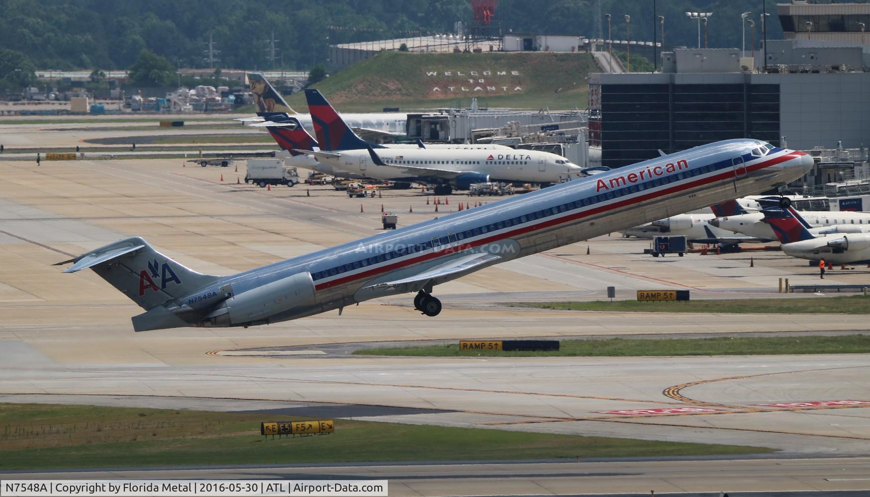 N7548A, 1991 McDonnell Douglas MD-82 (DC-9-82) C/N 53030, American