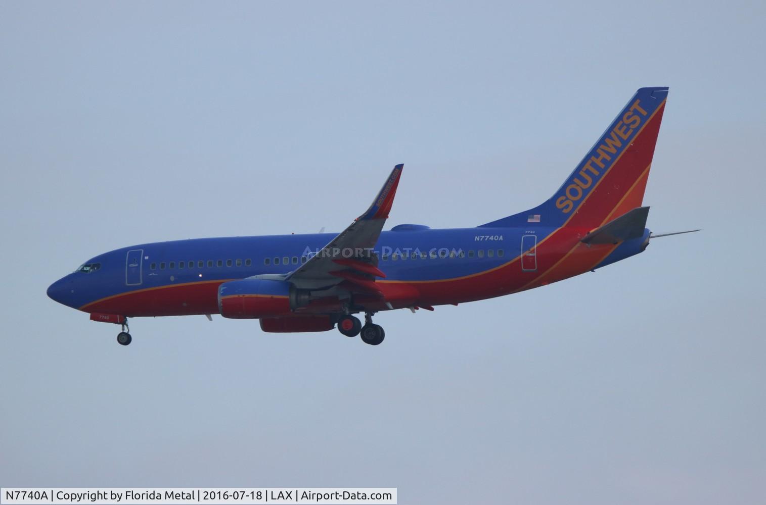 N7740A, 2007 Boeing 737-7BD C/N 33927, Southwest
