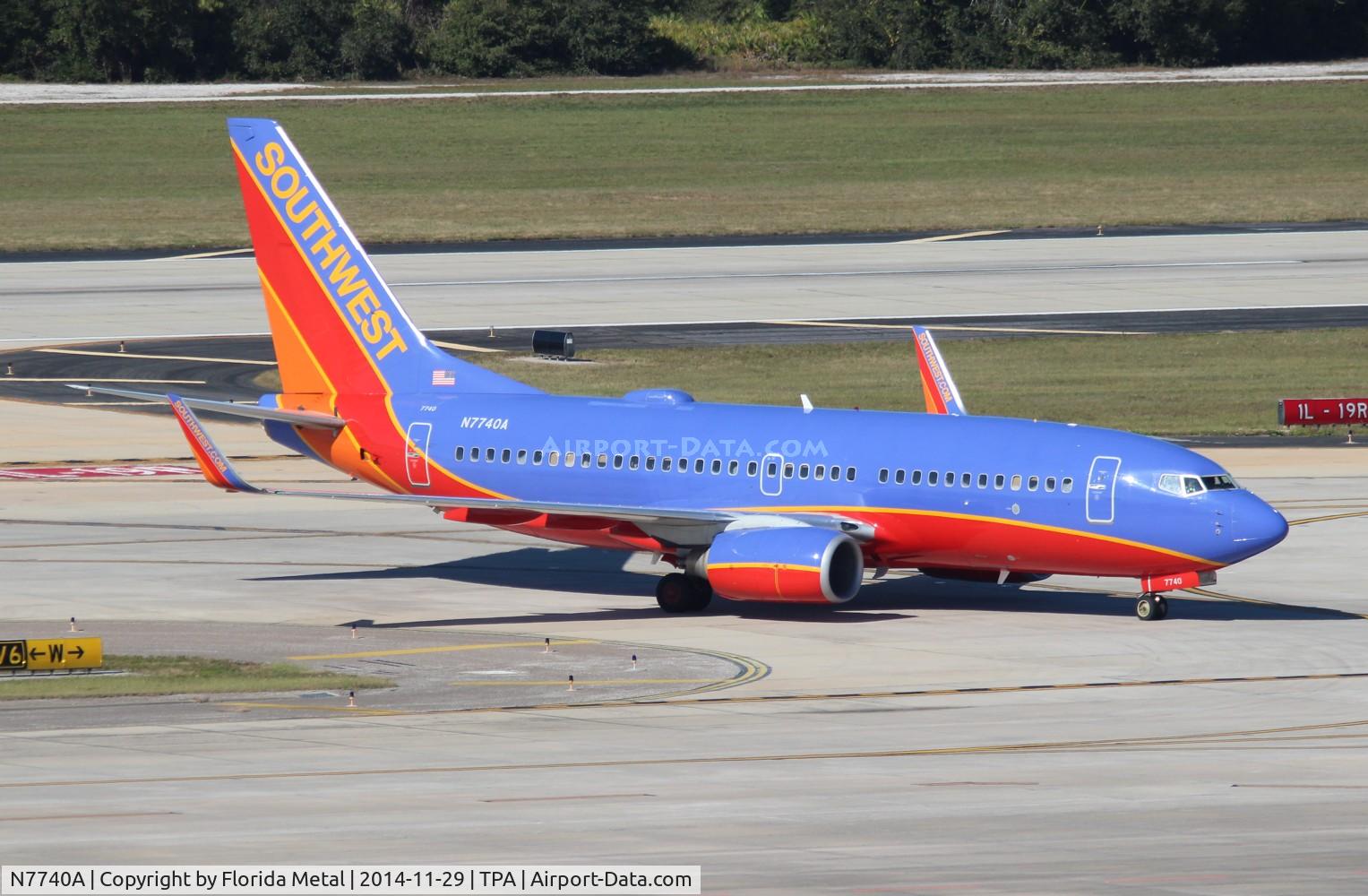 N7740A, 2007 Boeing 737-7BD C/N 33927, Southwest
