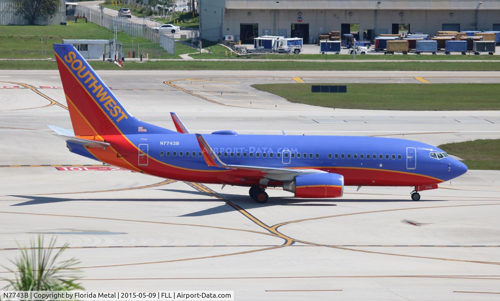 N7743B, 2008 Boeing 737-7BD C/N 36718, Southwest