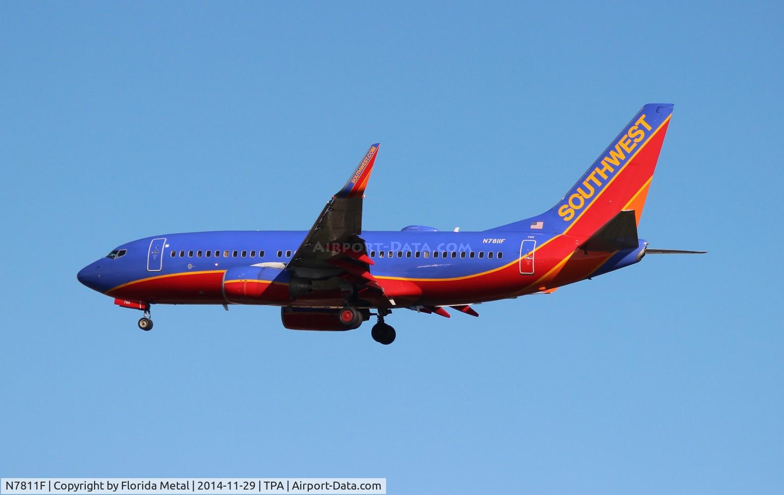 N7811F, 2001 Boeing 737-76N C/N 28654, Southwest