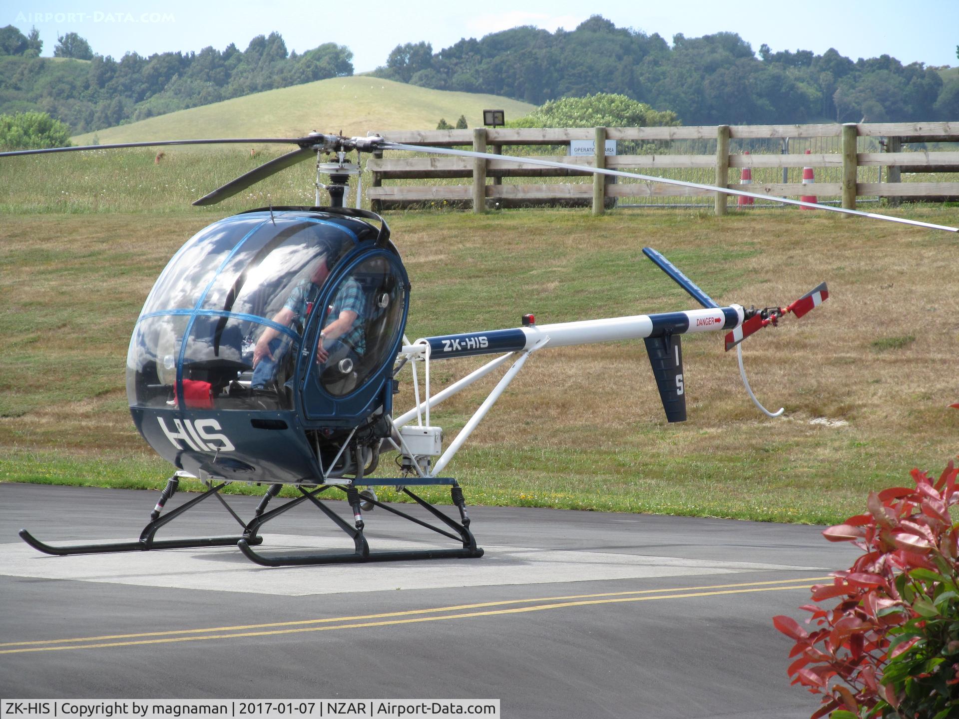 ZK-HIS, Hughes 269C C/N 1100994, not usually choppers here have just two letters (if prefixed with H) this has all three