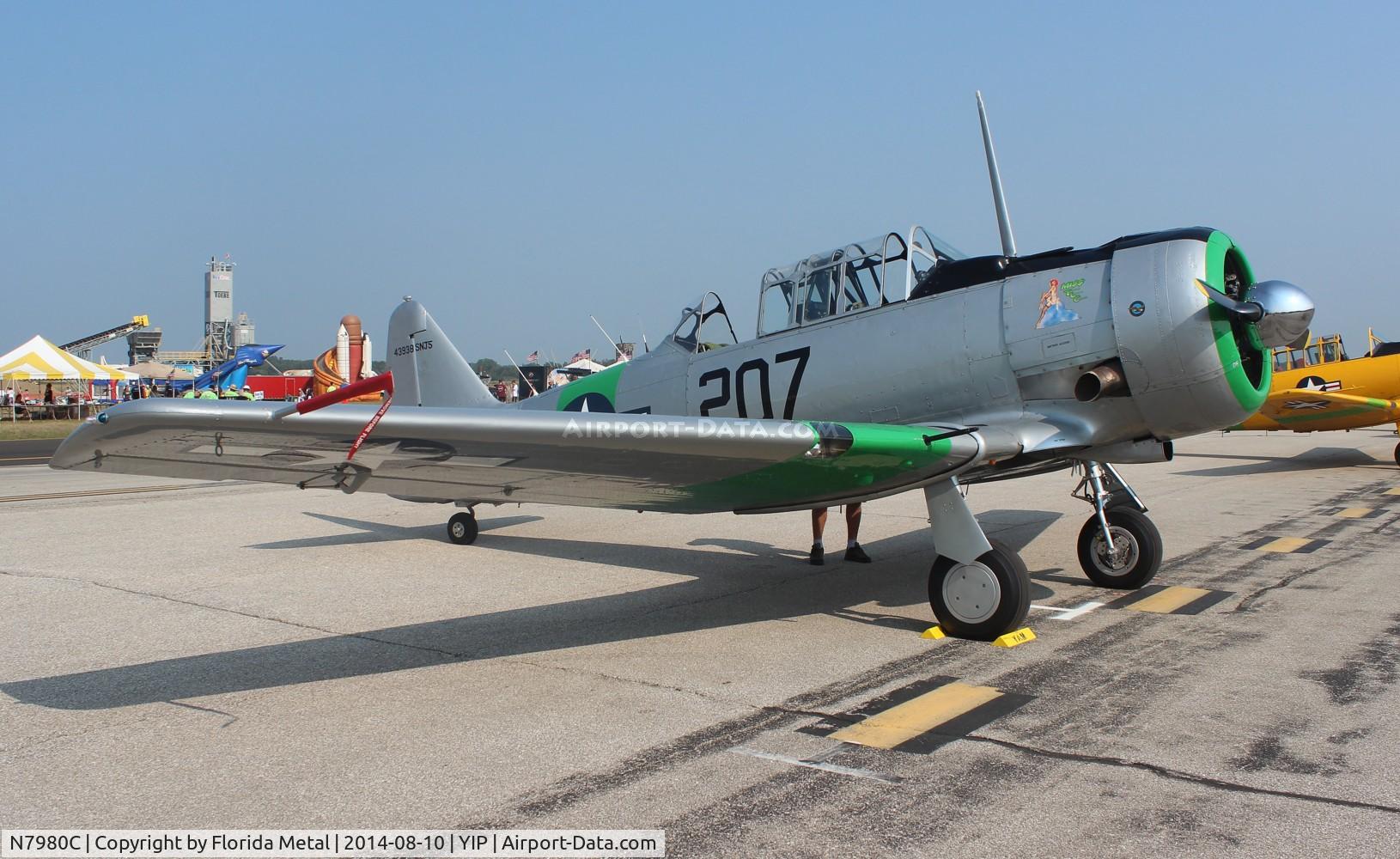 N7980C, 1943 North American SNJ-5 Texan Texan C/N 43938, SNJ-5