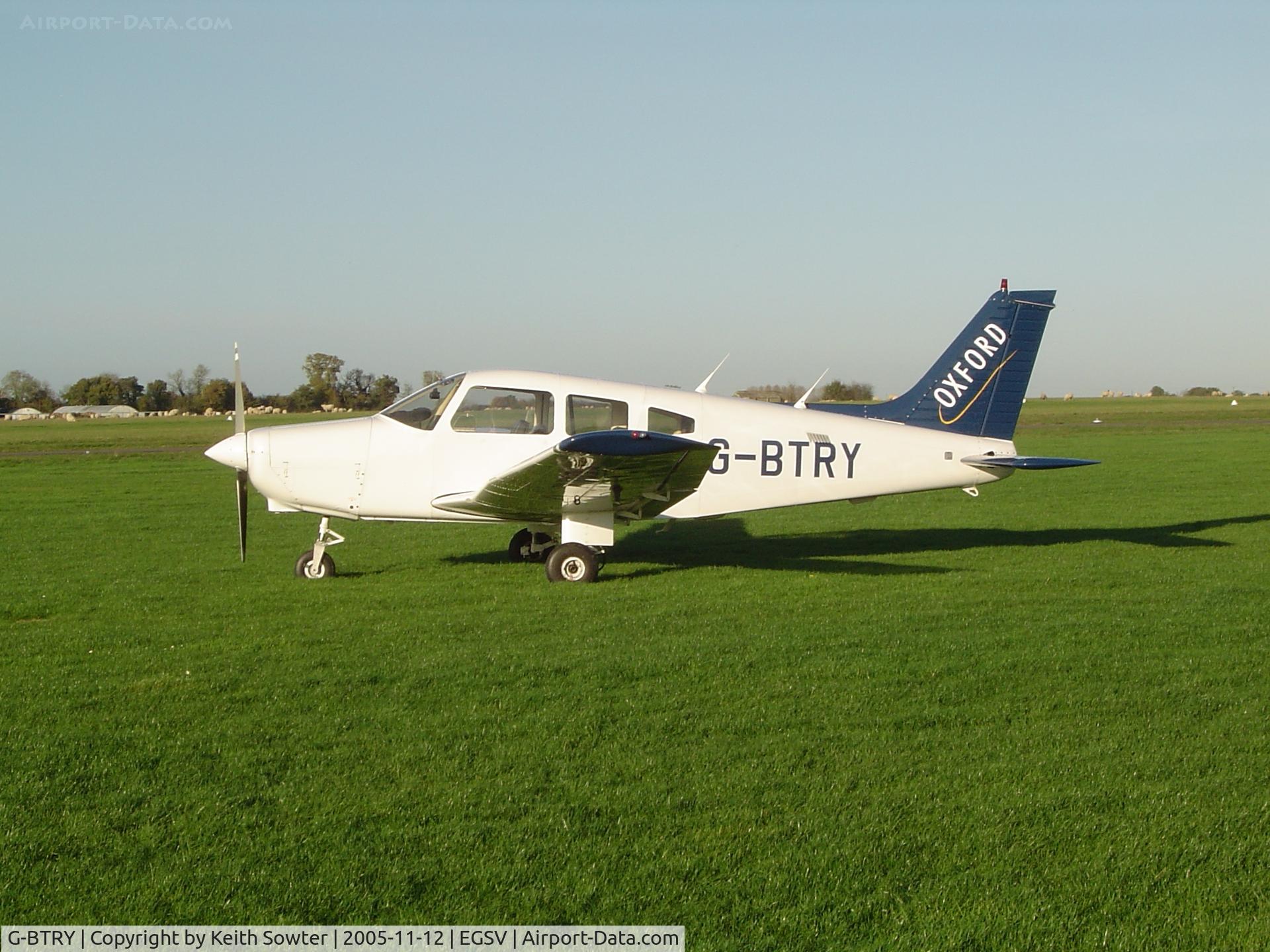 G-BTRY, 1981 Piper PA-28-161 Cherokee Warrior II C/N 28-8116190, Flyin visitor