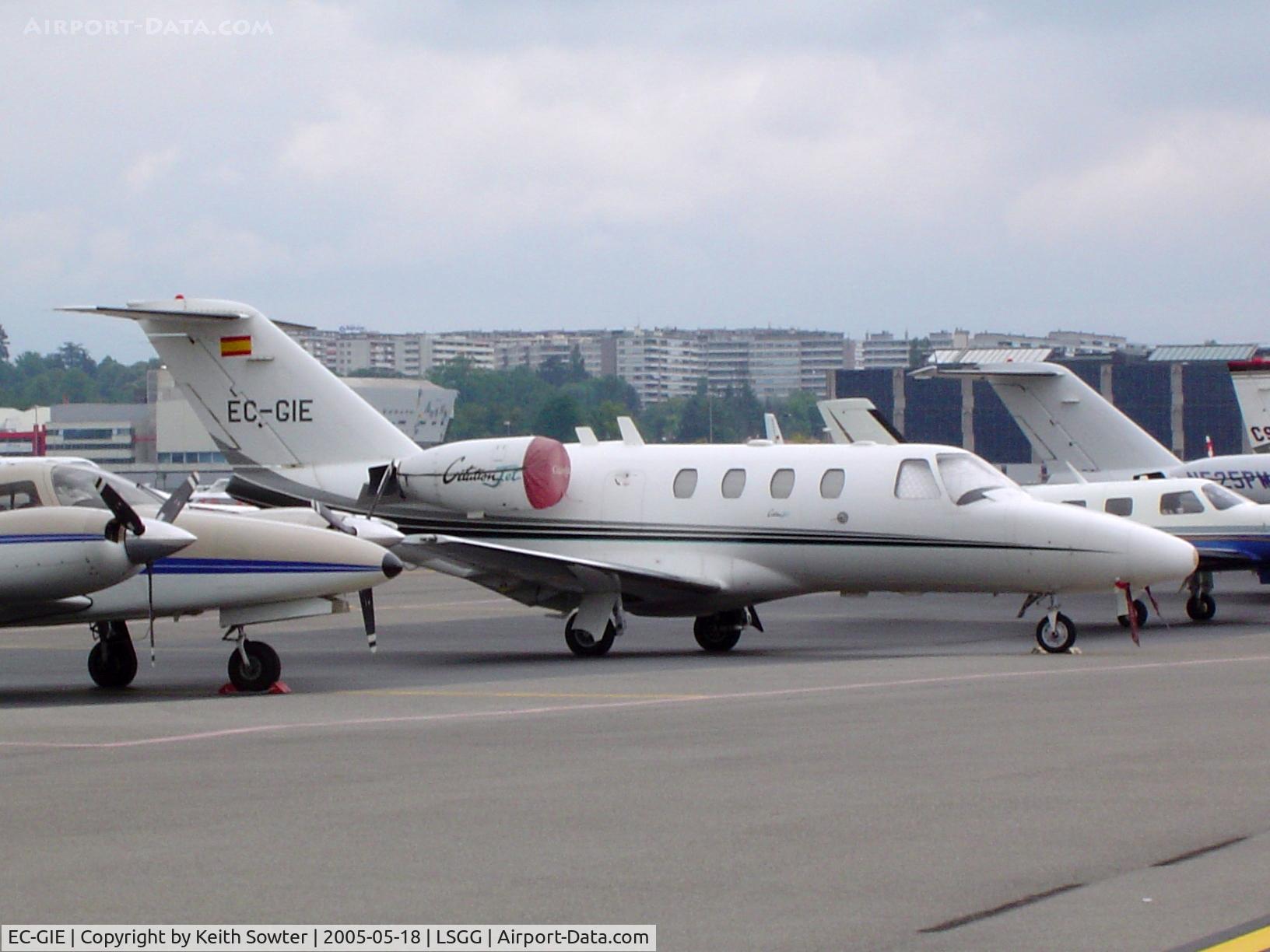 EC-GIE, 1996 Cessna 525 CitationJet C/N 525-0133, Geneva airport