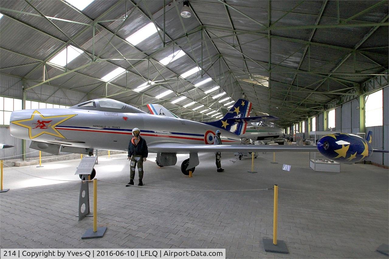 214, Dassault MD-450 Ouragan C/N 214, Dassault MD-450 Ouragan, Musée Européen de l'Aviation de Chasse at Montélimar-Ancône airfield (LFLQ)