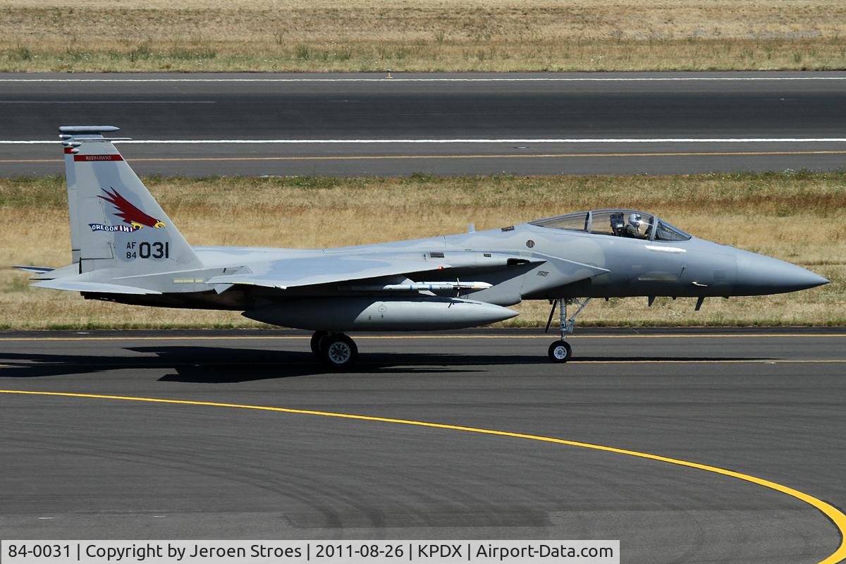 84-0031, 1984 McDonnell Douglas F-15C Eagle C/N 0943/C334, portland