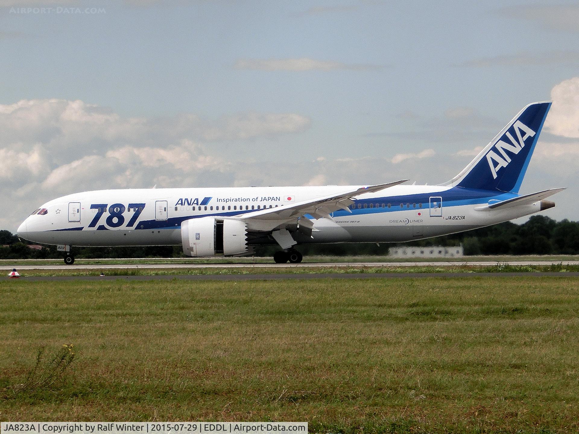 JA823A, 2013 Boeing 787-8 Dreamliner C/N 42246, Boeing 787-8 Dreamliner - ANA All Nippon Airways - JA823A - 29.07.2015 - DUS