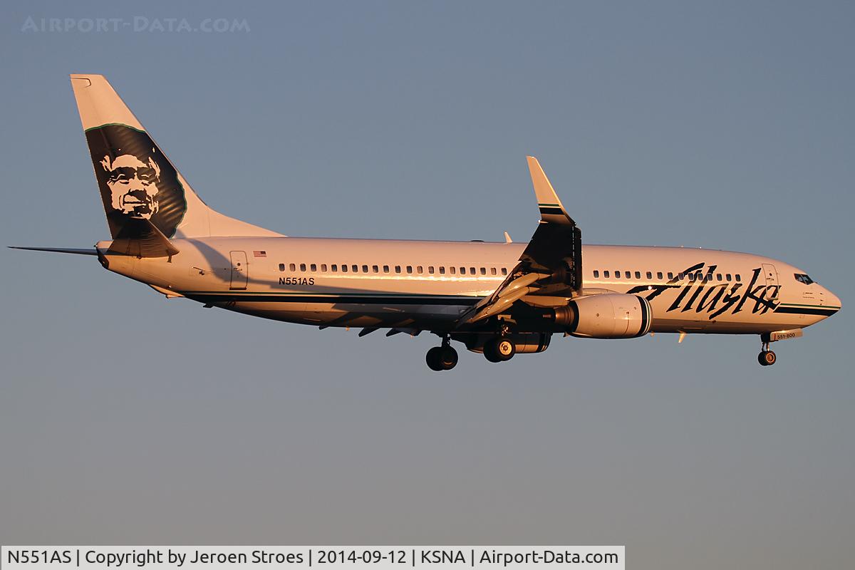 N551AS, 2006 Boeing 737-890 C/N 34593, KSNA
