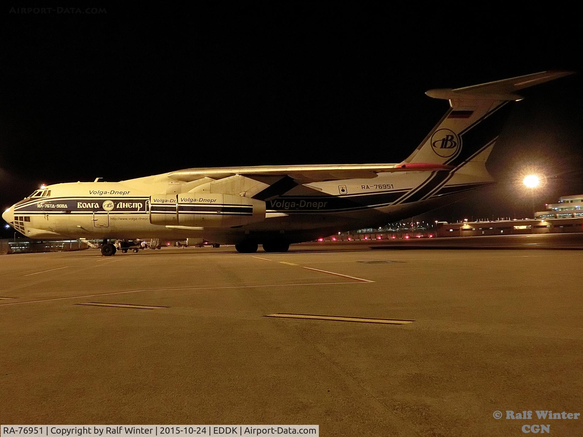 RA-76951, 2007 Ilyushin Il-76TD-90VD C/N 2073421704, Volga-Dnepr Ilyushin Il-76TD-90VD - Volga-Dnepr - RA-76951 - 24.10.2015 - CGN