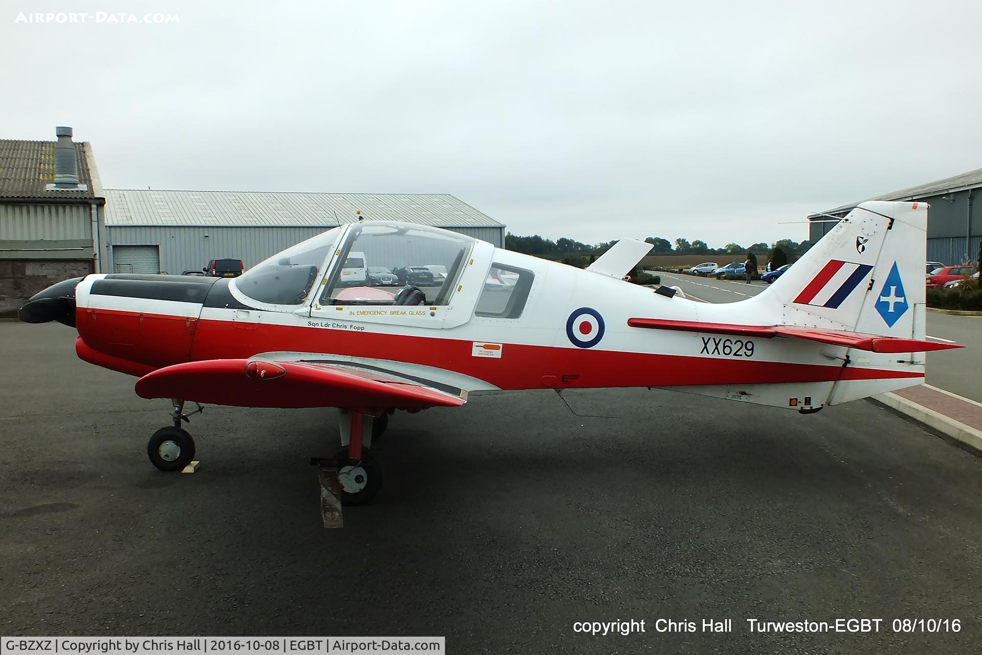 G-BZXZ, 1974 Scottish Aviation Bulldog T.1 C/N BH120/294, at Turweston