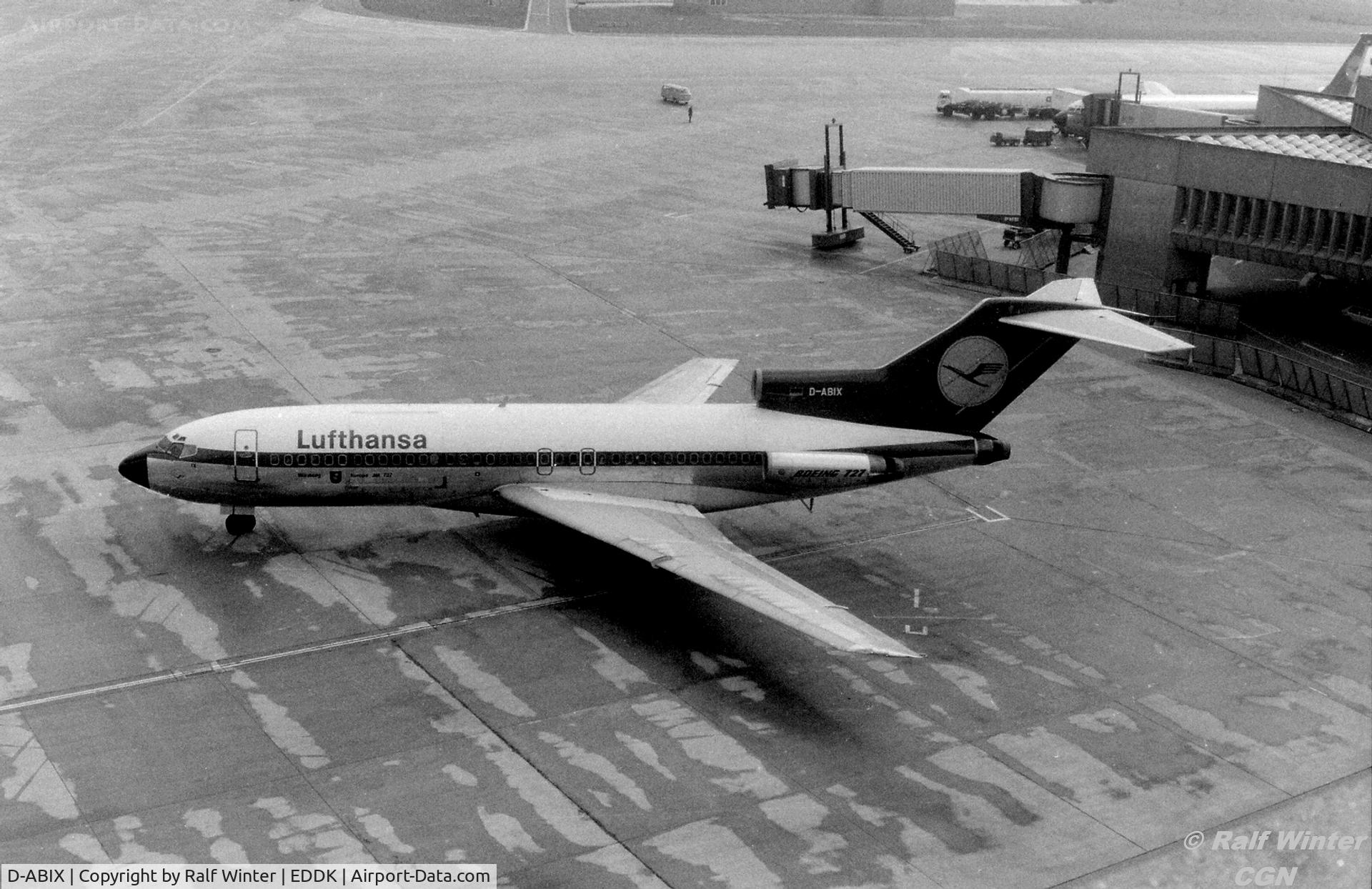 D-ABIX, 1967 Boeing 727-30C C/N 19009, CGN 1970