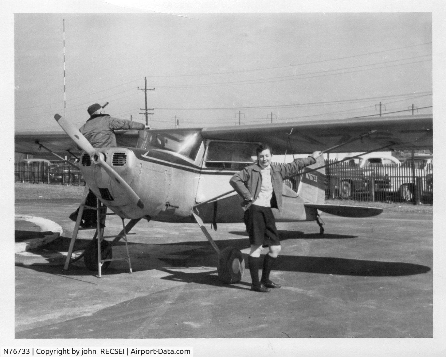 N76733, 1946 Cessna 140 C/N 11165, TAKEN AT NORTH BRUNSWICK AIRPORT, (NO LONGER EXIST)