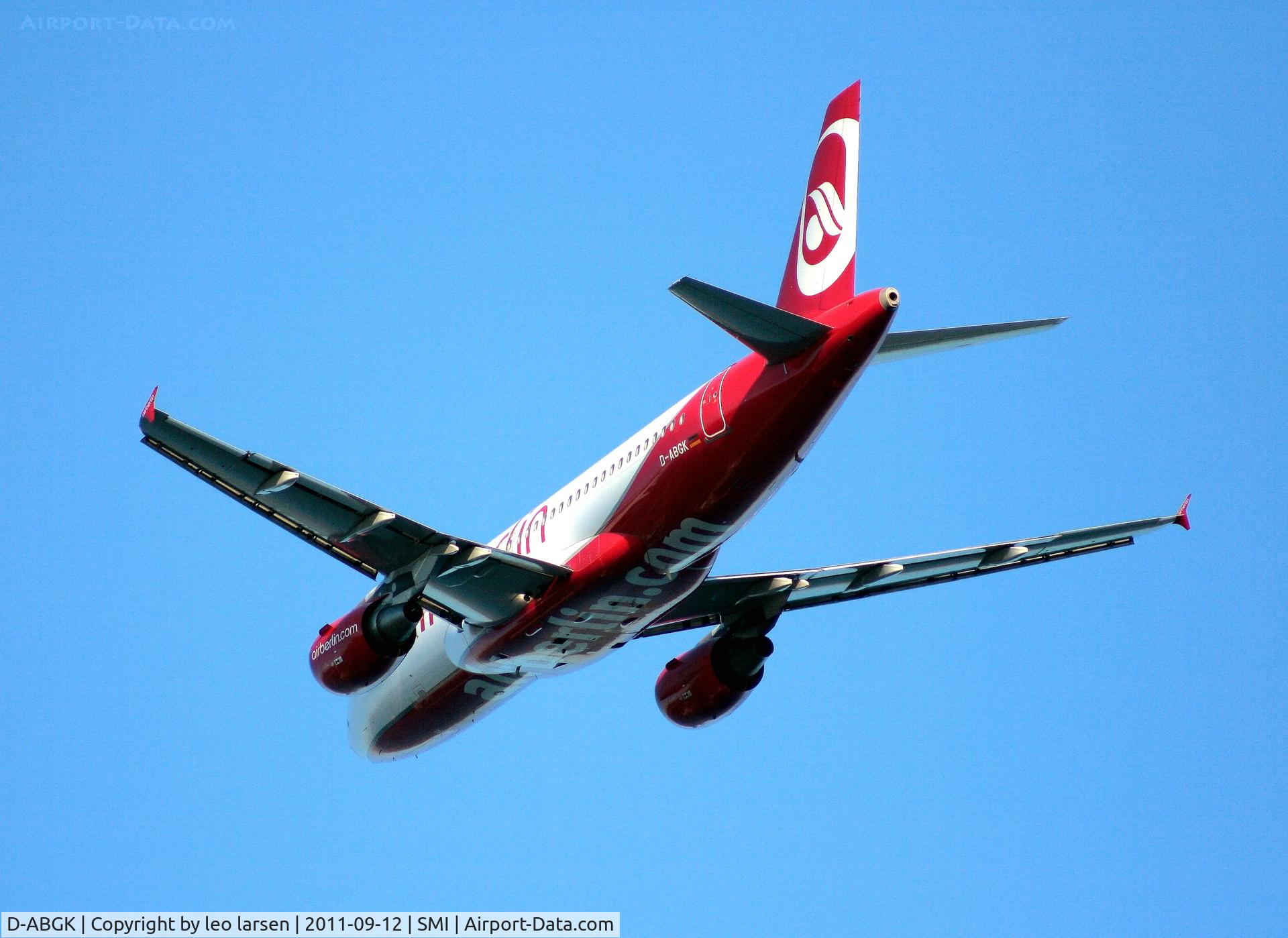 D-ABGK, 2008 Airbus A319-112 C/N 3447, Samos 12.9.11