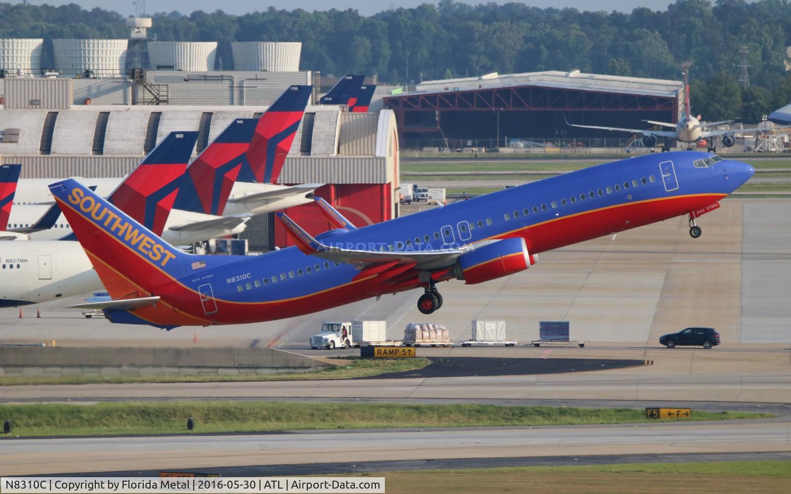 N8310C, 2012 Boeing 737-8H4 C/N 38807, Southwest