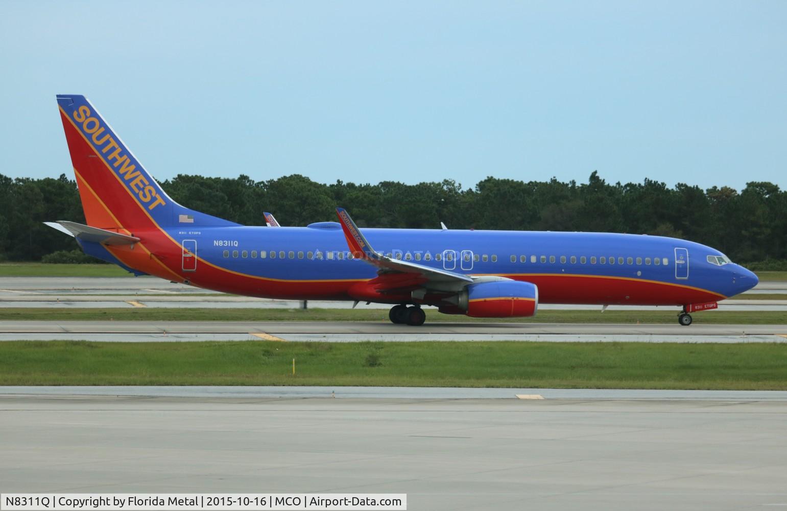 N8311Q, 2012 Boeing 737-8H4 C/N 38808, Southwest