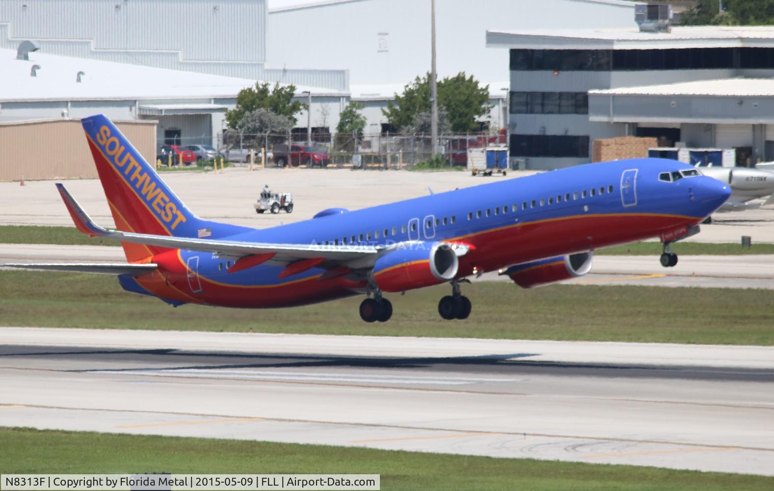 N8313F, 2012 Boeing 737-8H4 C/N 38810, Southwest