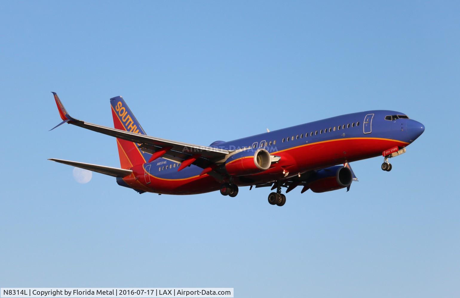 N8314L, 2012 Boeing 737-8H4 C/N 36990, Southwest