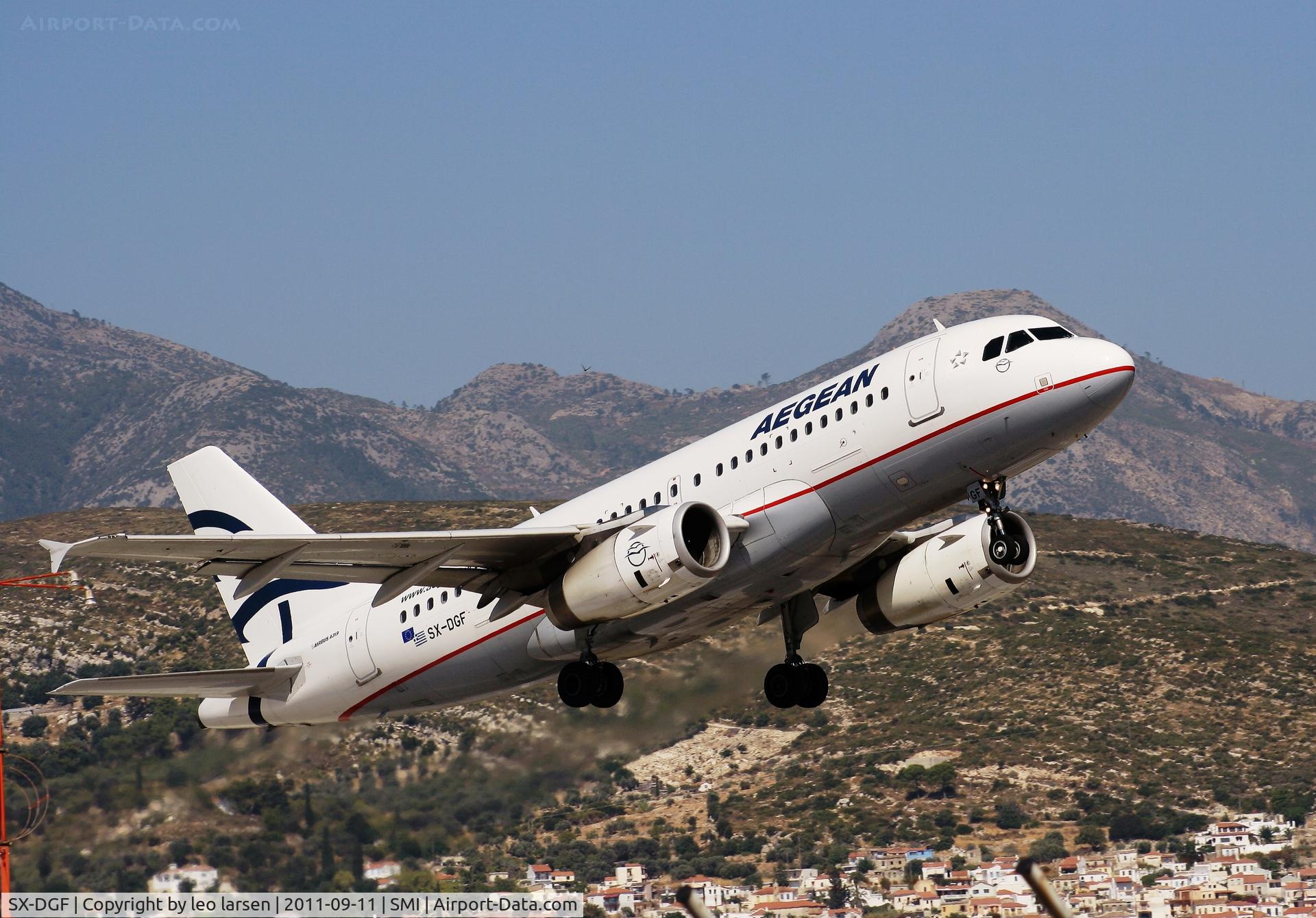 SX-DGF, 2005 Airbus A319-132 C/N 2468, Samos 11.9.11