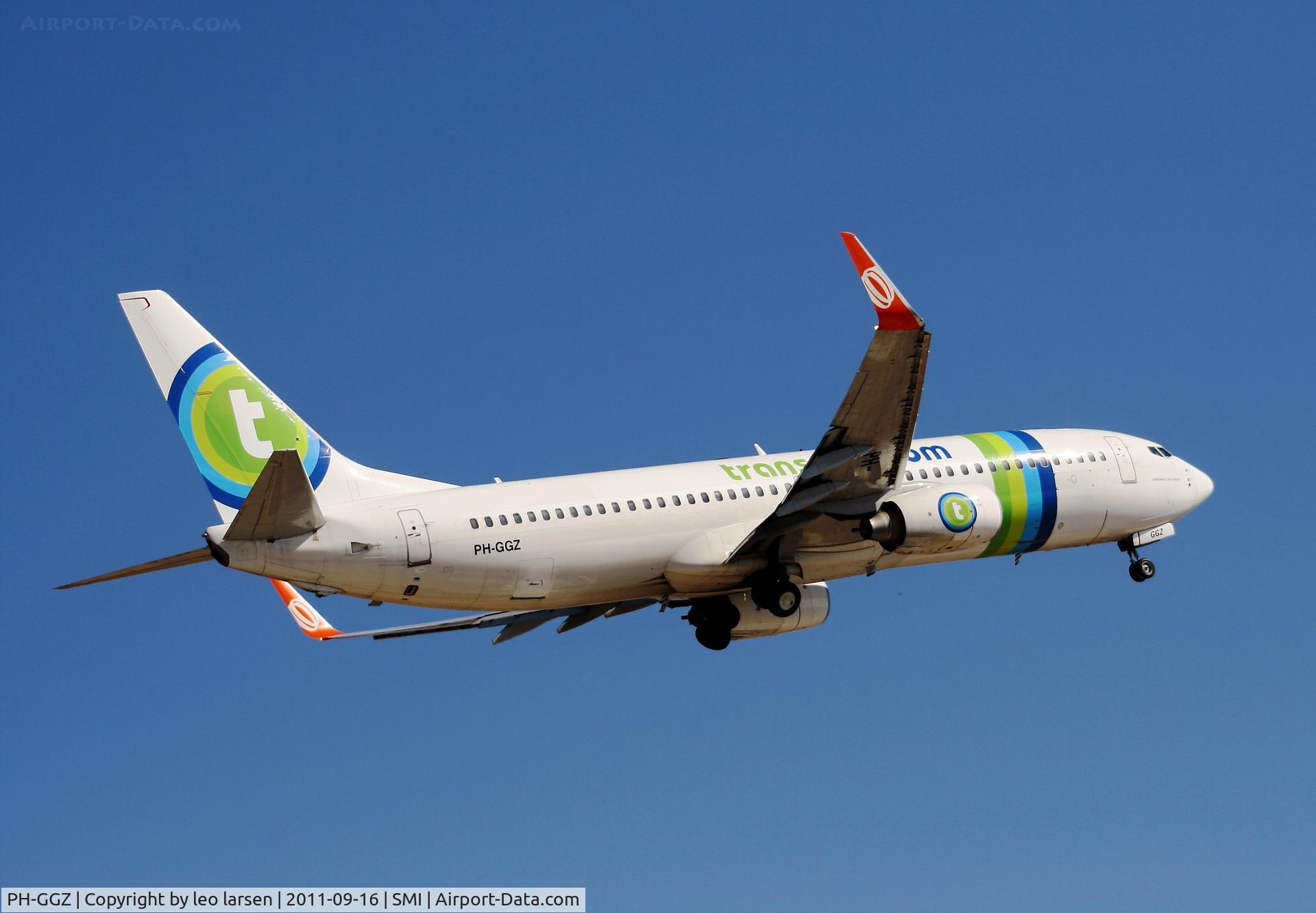 PH-GGZ, 2010 Boeing 737-8EH C/N 37600, Samos 16.9.11