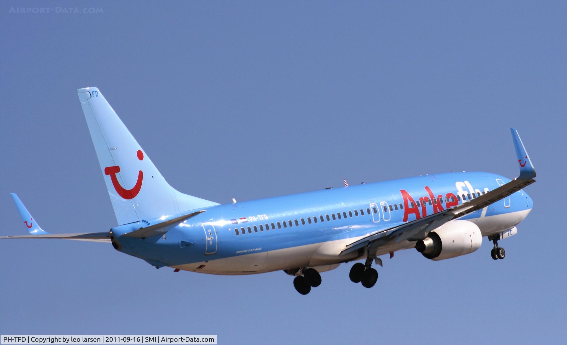 PH-TFD, 2011 Boeing 737-86N C/N 38014, Samos 16.9.11