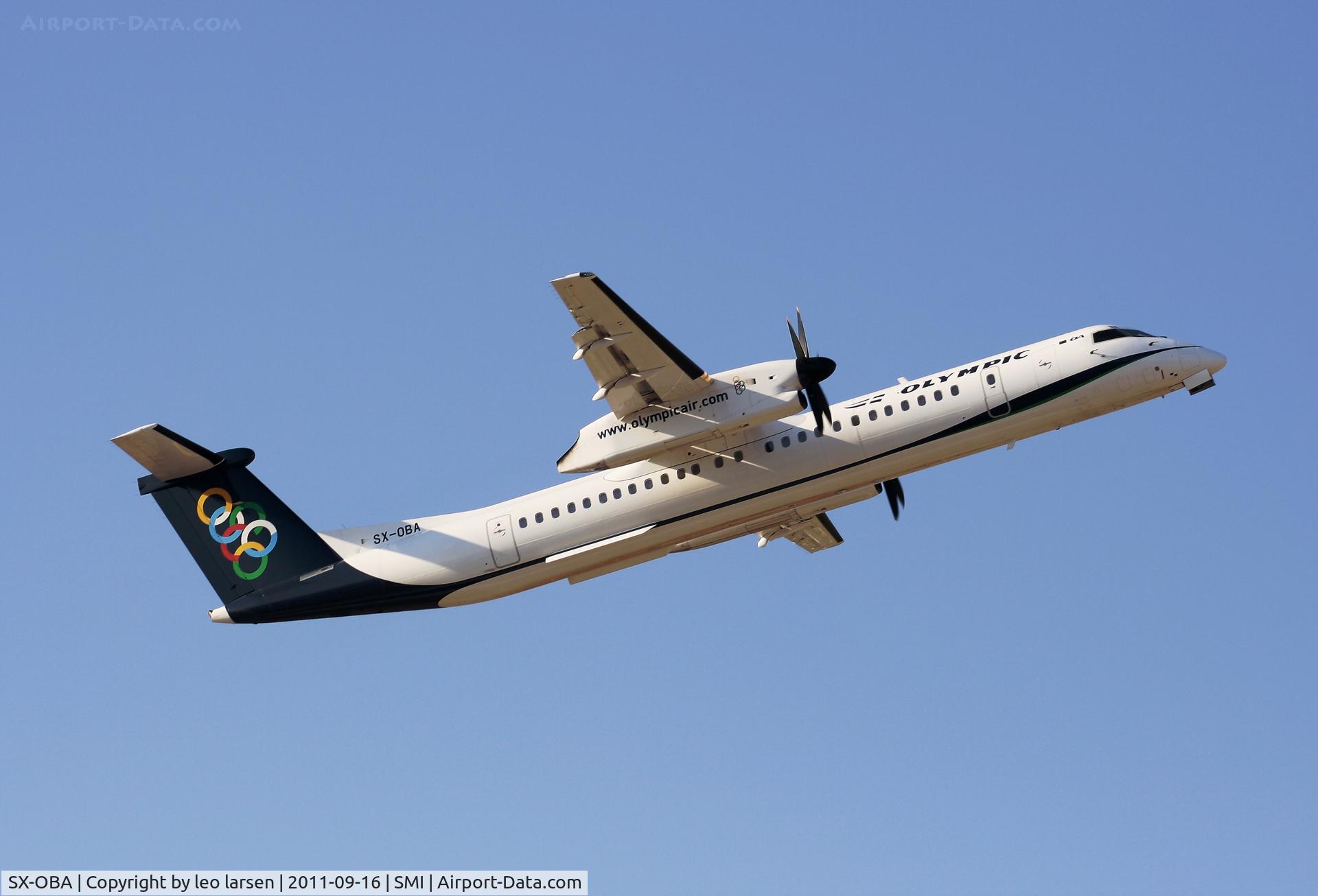 SX-OBA, 2009 De Havilland Canada DHC-8-402Q Dash 8 C/N 4267, Samos 16.9.11