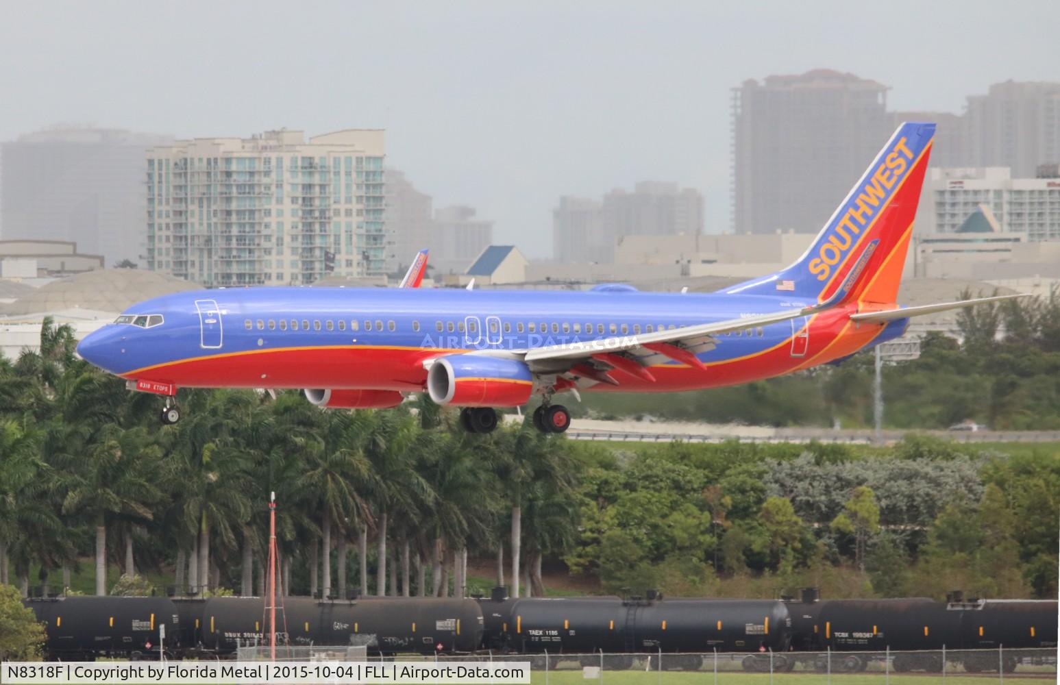 N8318F, 2012 Boeing 737-8H4 C/N 36685, Southwest