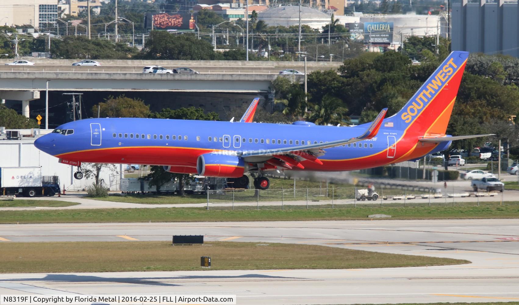 N8319F, 2012 Boeing 737-8H4 C/N 36994, Southwest