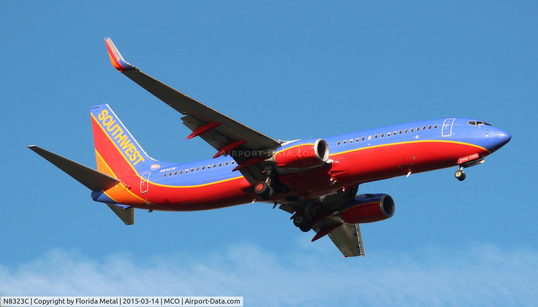 N8323C, 2012 Boeing 737-8H4 C/N 37005, Southwest