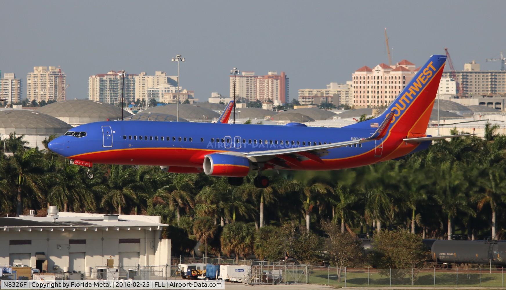 N8326F, 2012 Boeing 737-8H4 C/N 35969, Southwest