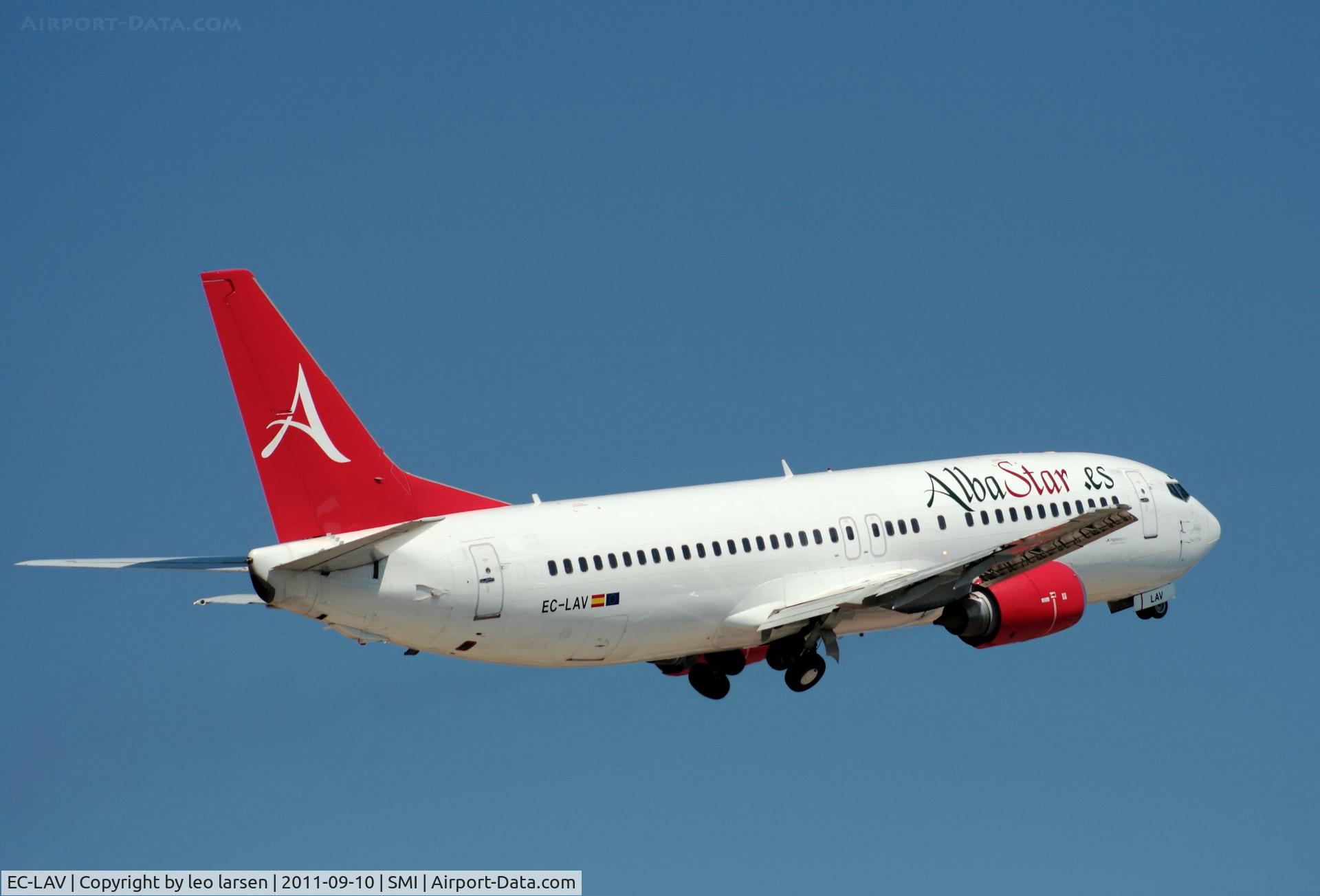 EC-LAV, 1989 Boeing 737-408 C/N 24352, Samos 10.9.11
