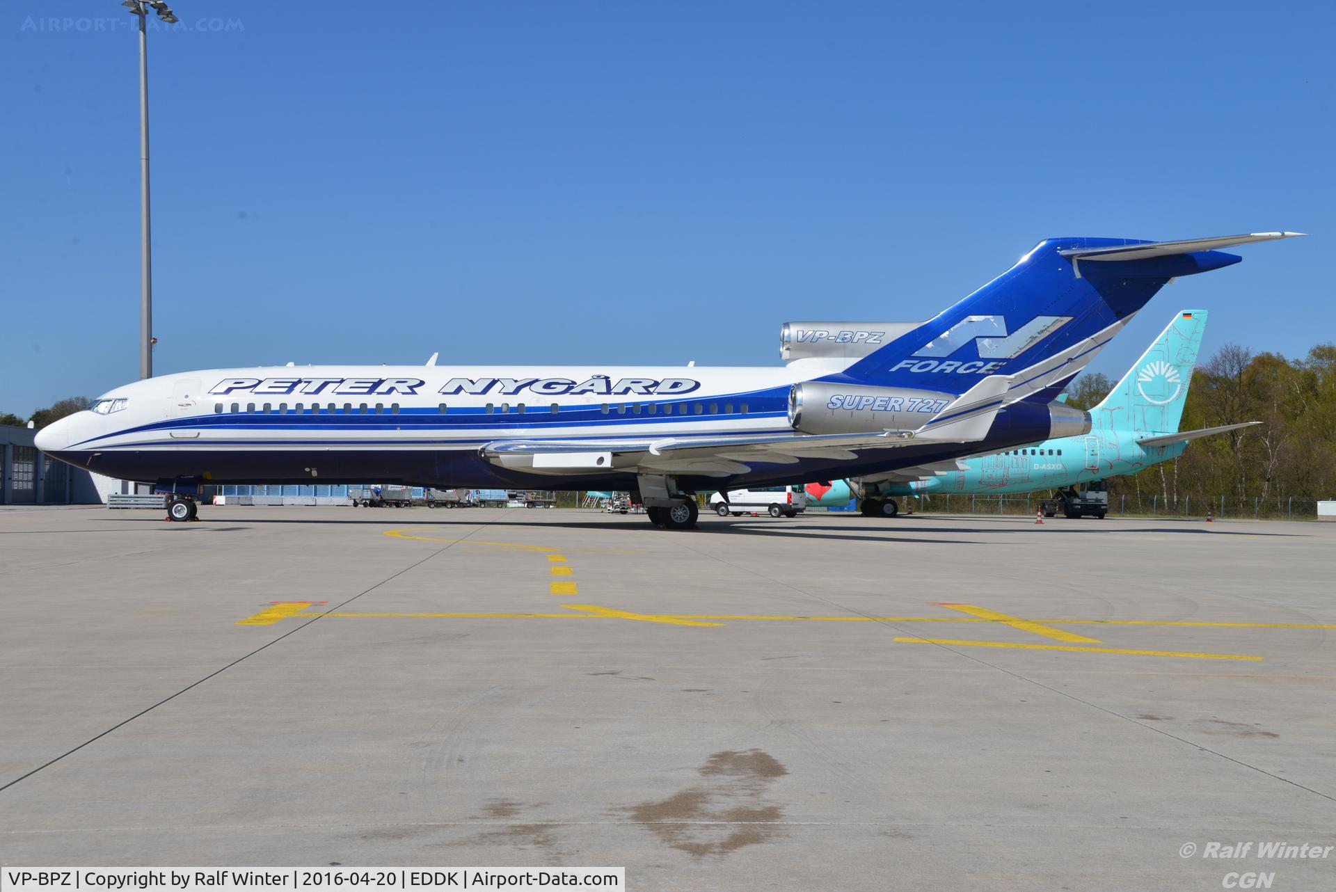 VP-BPZ, 1970 Boeing 727-17(RE) Super 27 C/N 20327, Boeing 727-017(RE)(WL) - Pete Nygard - VP-BPZ - 20.04.2016 - CGN