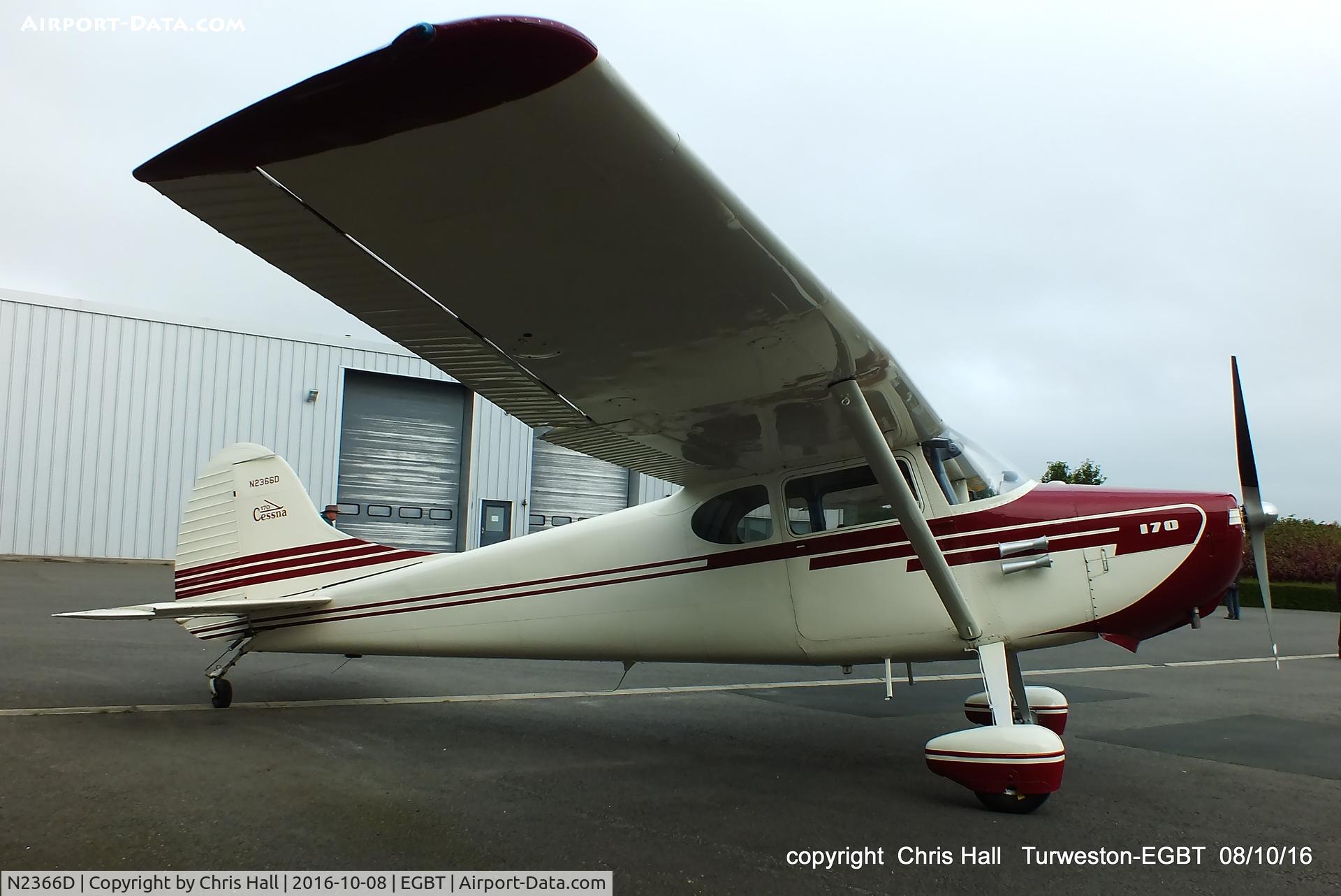 N2366D, 1952 Cessna 170B C/N 20518, at Turweston