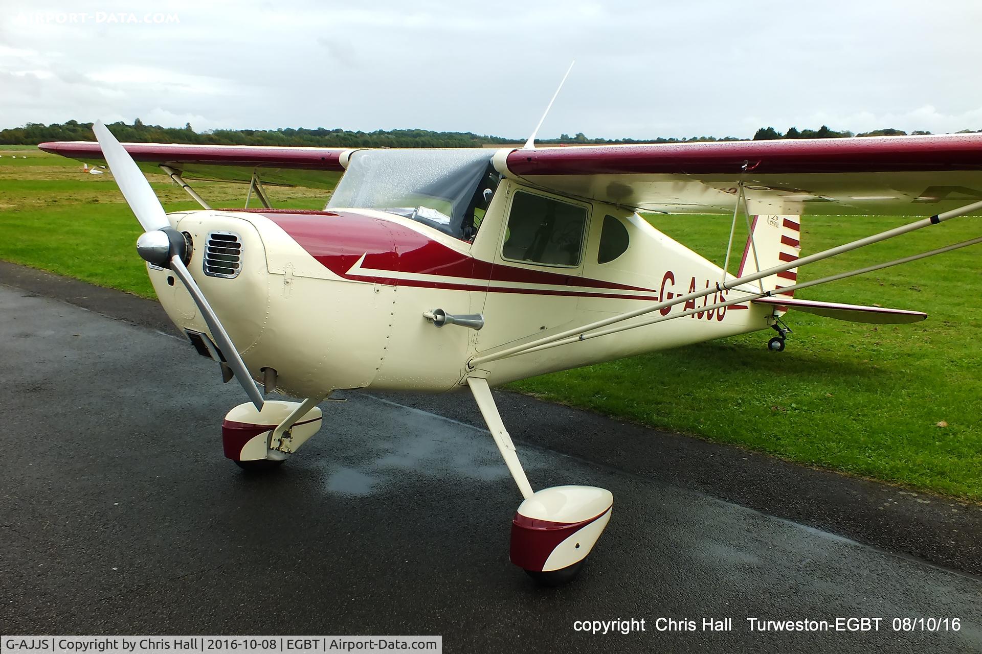 G-AJJS, 1947 Cessna 120 C/N 13047, at Turweston