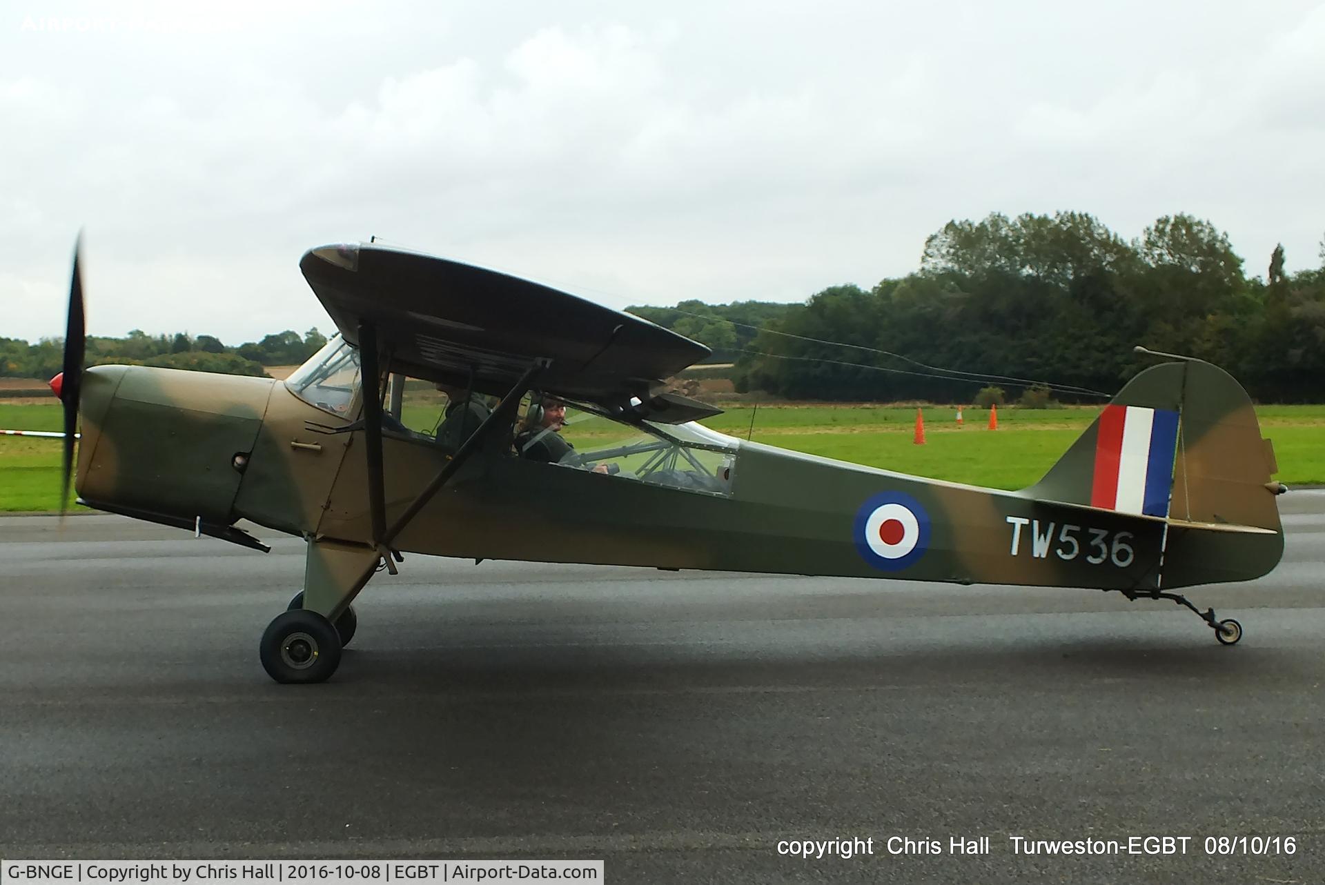 G-BNGE, 1946 Auster AOP.6 C/N 1925, at Turweston