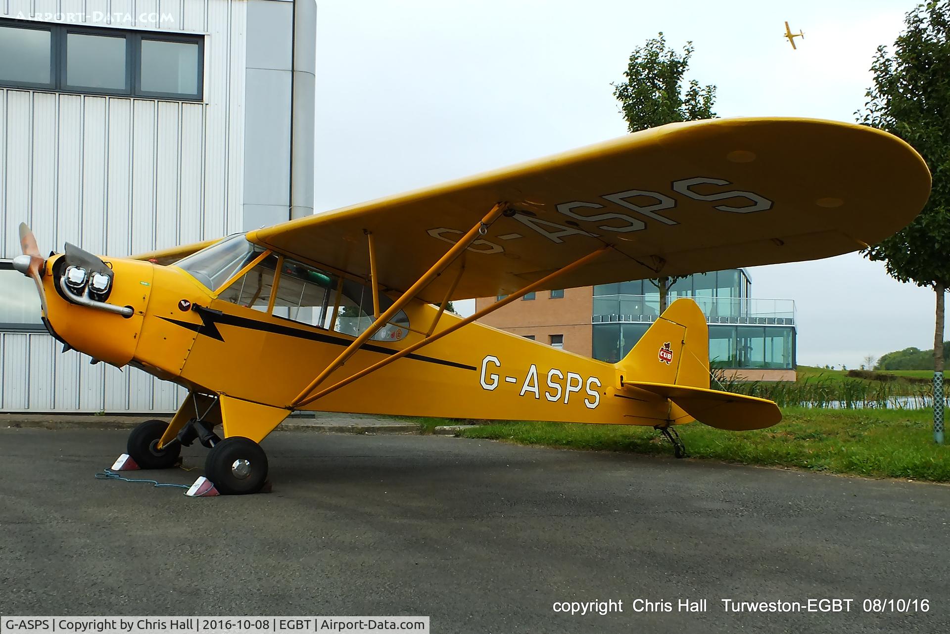G-ASPS, 1947 Piper J3C-90 Cub C/N 22809, at Turweston
