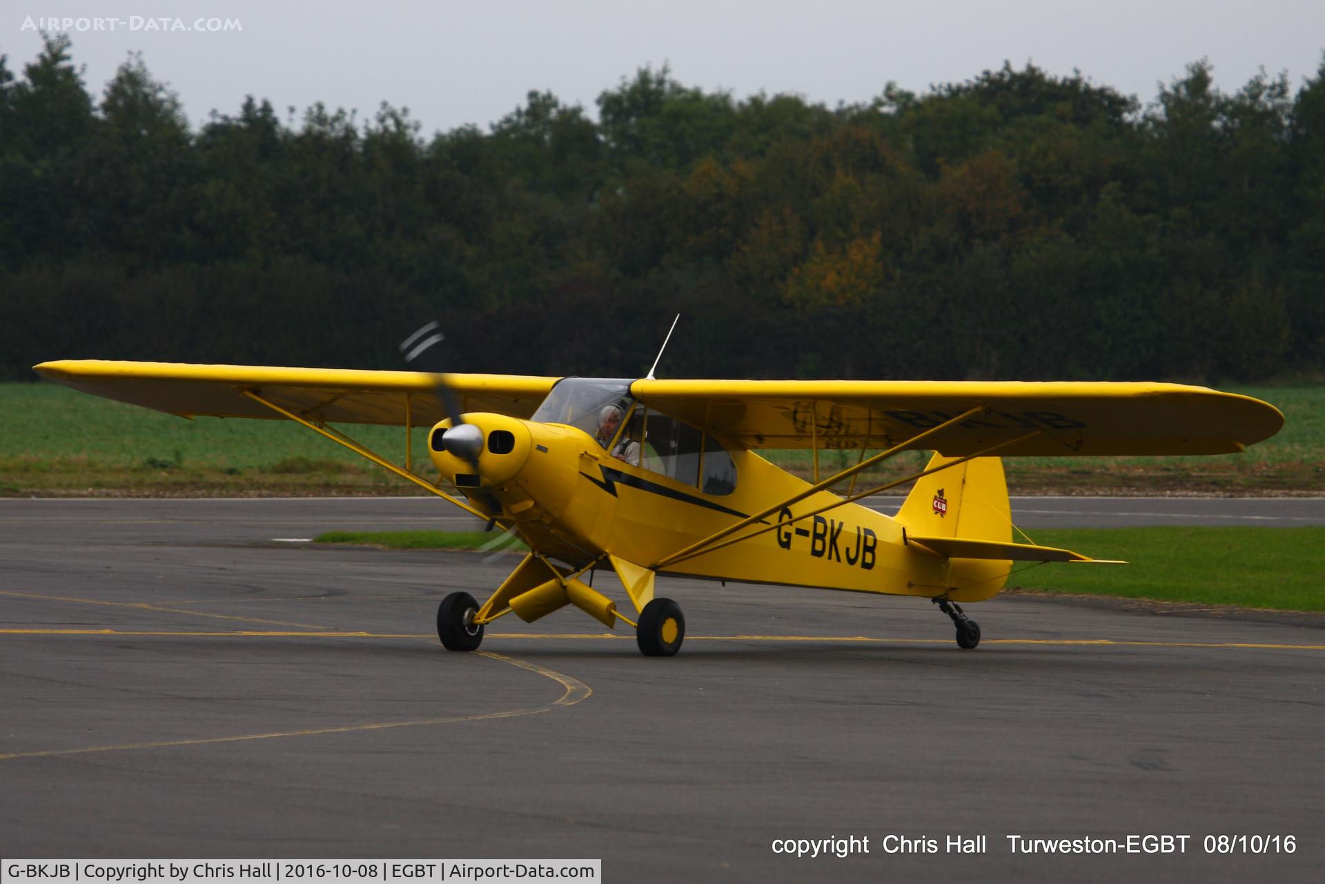 G-BKJB, 1950 Piper L-21A Super Cub (PA-18-125) C/N 18-574, at Turweston