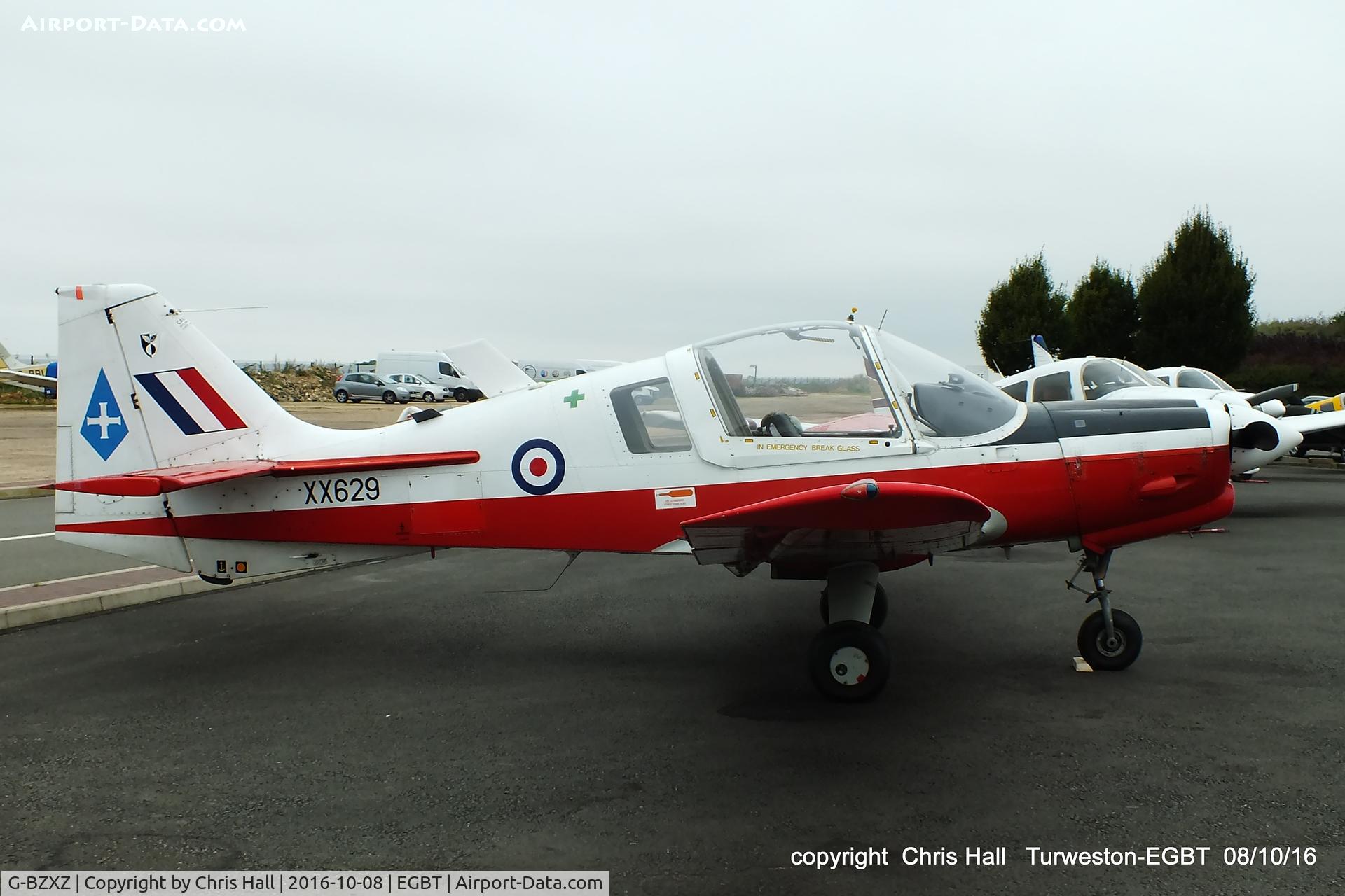 G-BZXZ, 1974 Scottish Aviation Bulldog T.1 C/N BH120/294, at Turweston