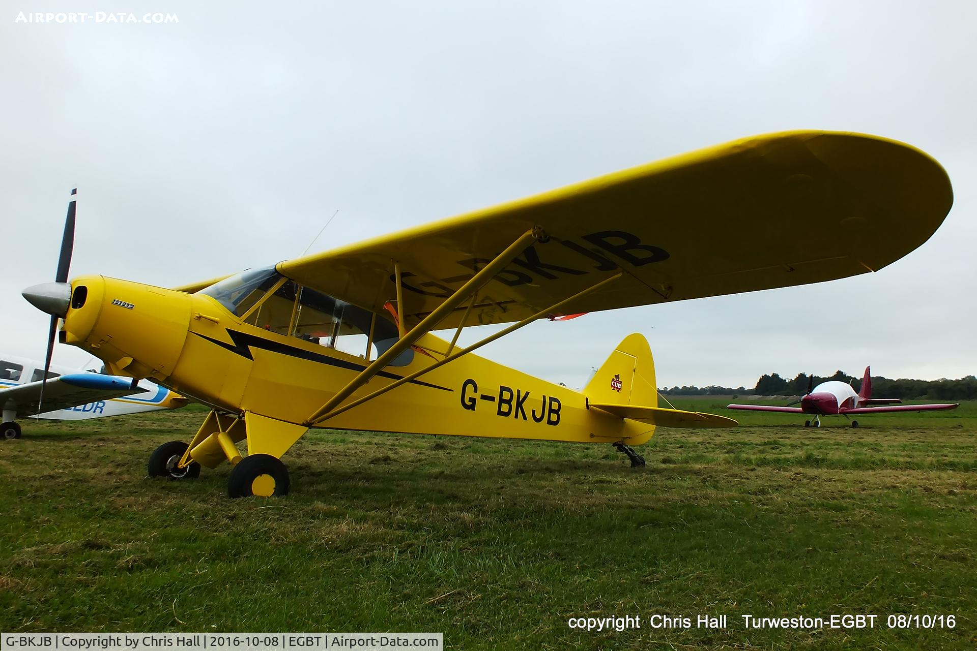 G-BKJB, 1950 Piper L-21A Super Cub (PA-18-125) C/N 18-574, at Turweston