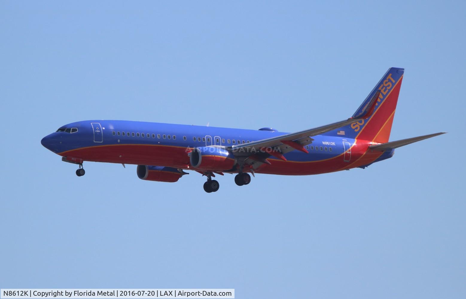 N8612K, 2013 Boeing 737-8H4 C/N 36973, Southwes