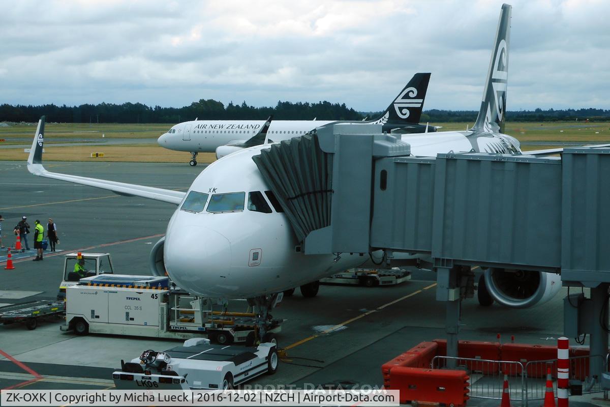 ZK-OXK, 2015 Airbus A320-232 C/N 6706, At Christchurch