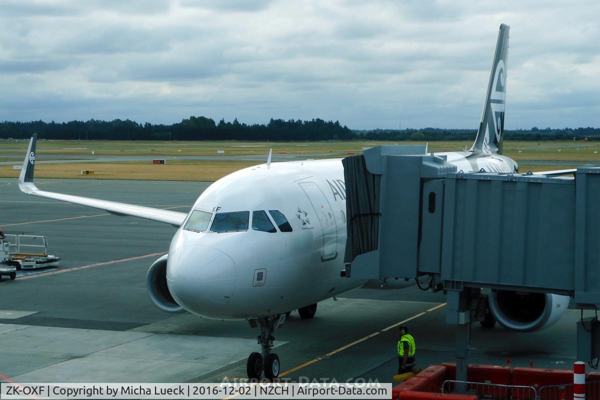 ZK-OXF, 2014 Airbus A320-232 C/N 6182, At Christchurch